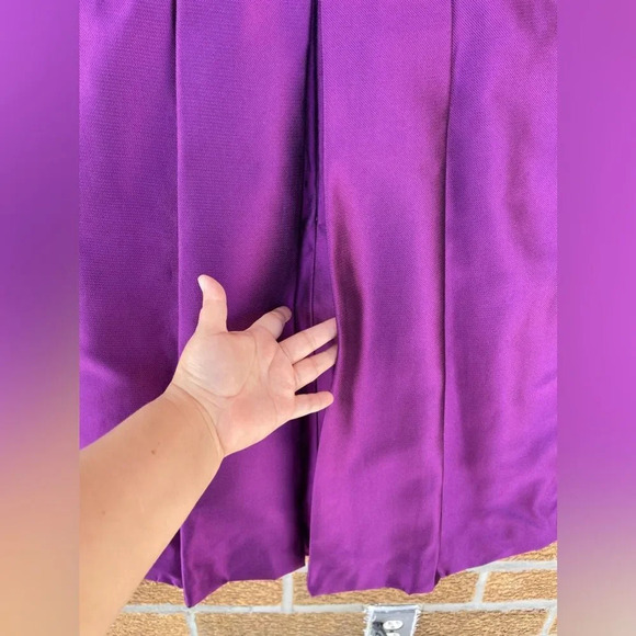 Dsquared2 purple Silk Bow Neckline Balloon Hem Dress S/40 - Picture 9 of 13